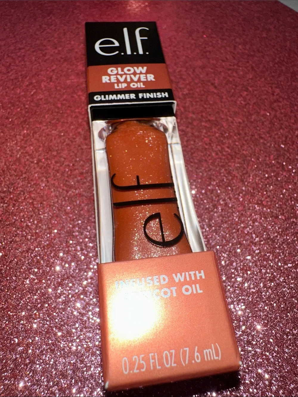 e.l.f. Glow Reviver Lip Oil - Apricot Shimmer (Orange)